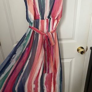 Jack by BB Dakota Joyner White Print Maxi Dress